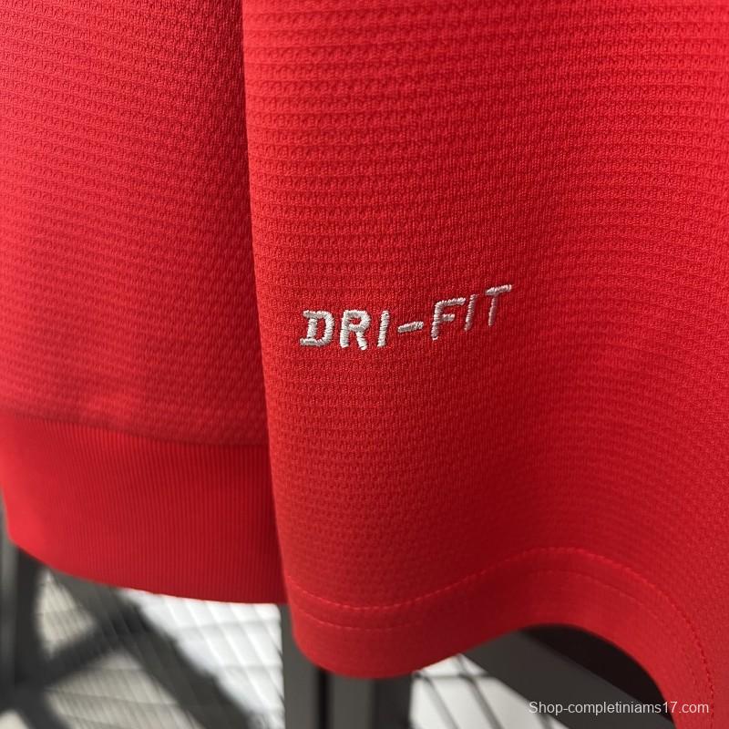 13/14 Retro Long Sleeve Manchester United Home Jersey