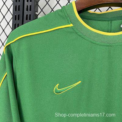 Retro 1998 Brazil Goalkeeper Green Jersey