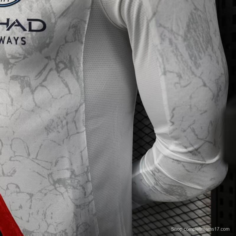 Player Version 25/26 Manchester City Away Long Sleeve Jersey