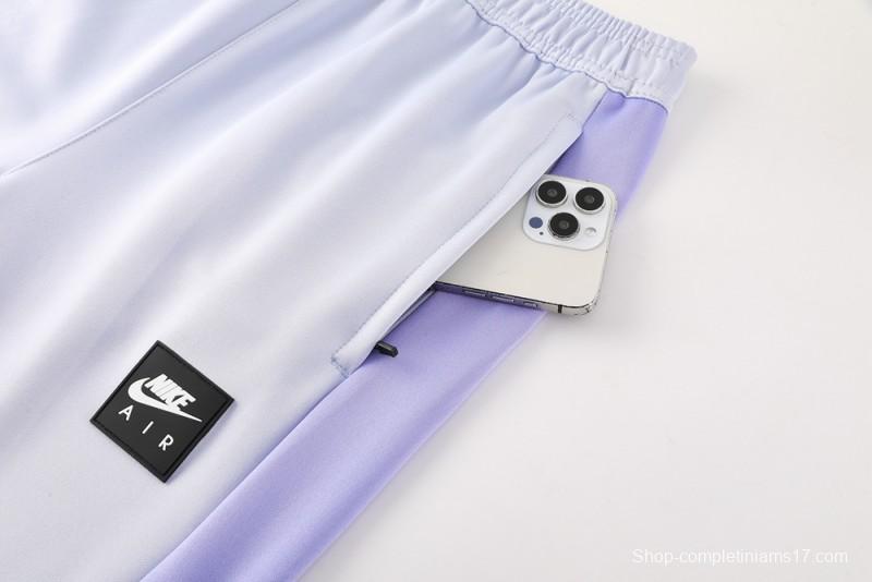 2025 NIKE Purple Full Zipper Jacket + Long Pants