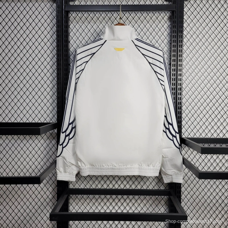 25/26 PSG Air Jordan Jacket White Windbreaker