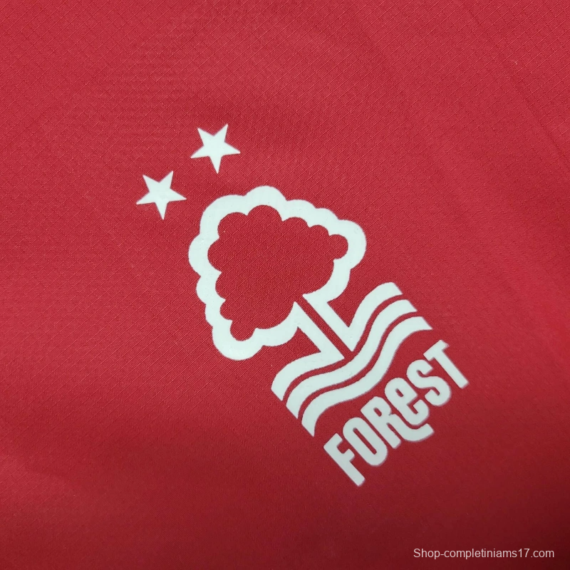 25/26 Nottingham Forest Jacket Red Windbreaker