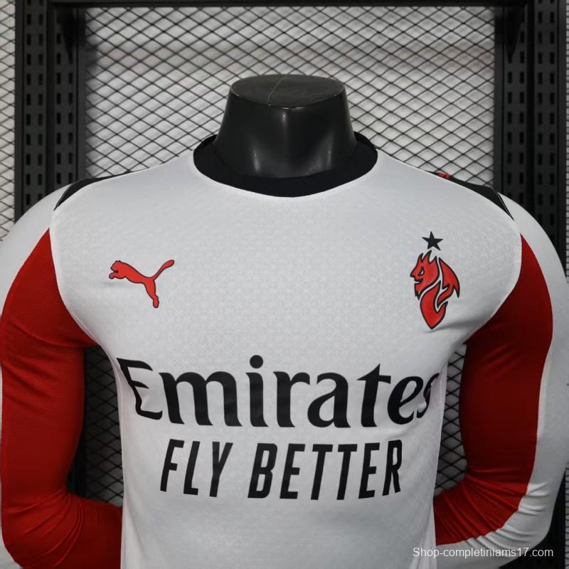 Player Version 25/26 AC Milan Away Long Sleeve Jersey