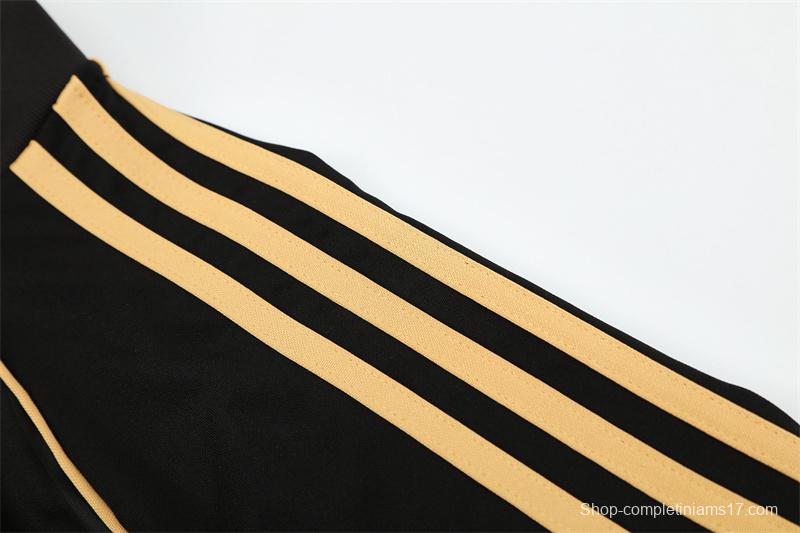 Retro 11/12 Real Madrid Black Half Zipper Jacket