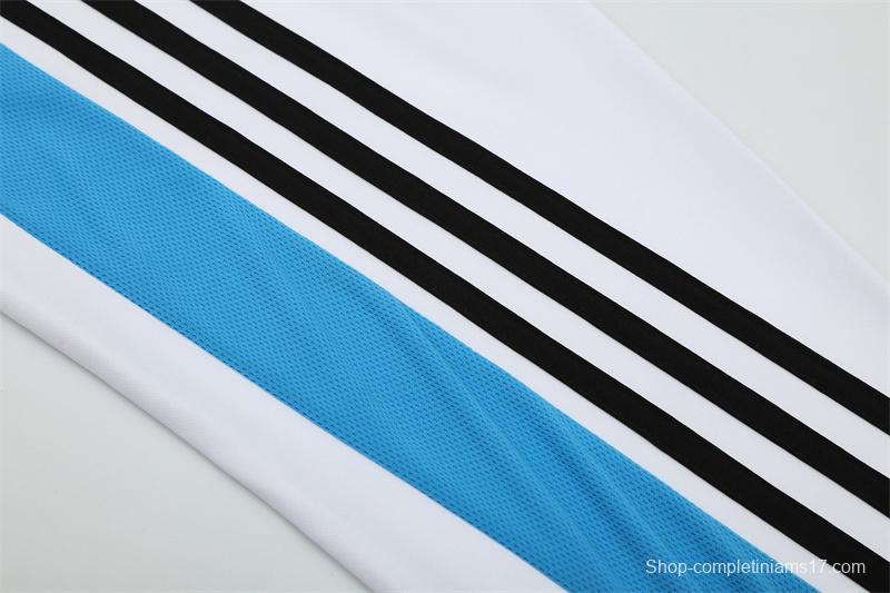 Retro 03/04 Real Madrid White Half Zipper Jacket