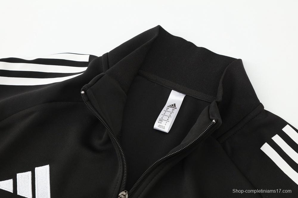 2025 Adidas Black Full Zipper Jacket + Long Pants