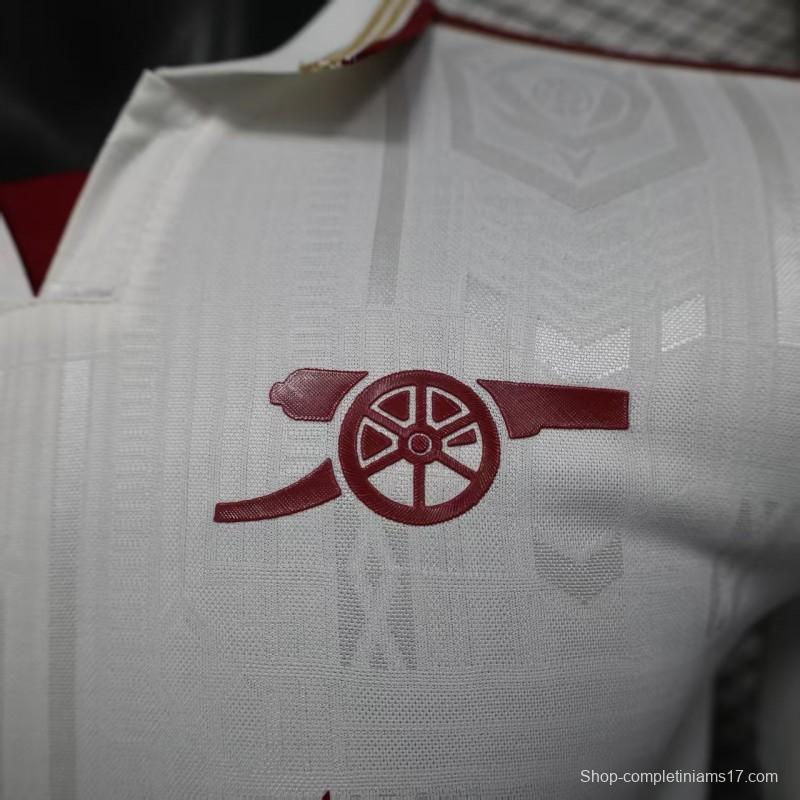 Player Version 25/26 Arsenal Third Long Sleeve White Jersey