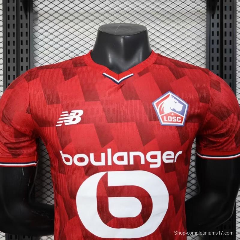 Player Version 25/26 Lille Home Jersey