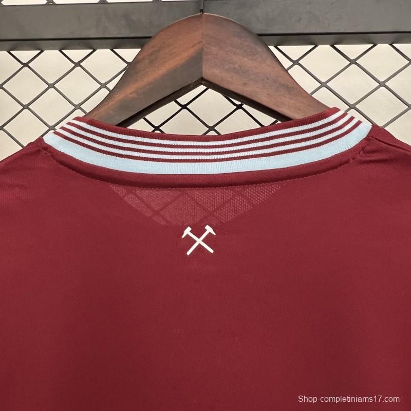 25/26 West Ham United Home Jersey