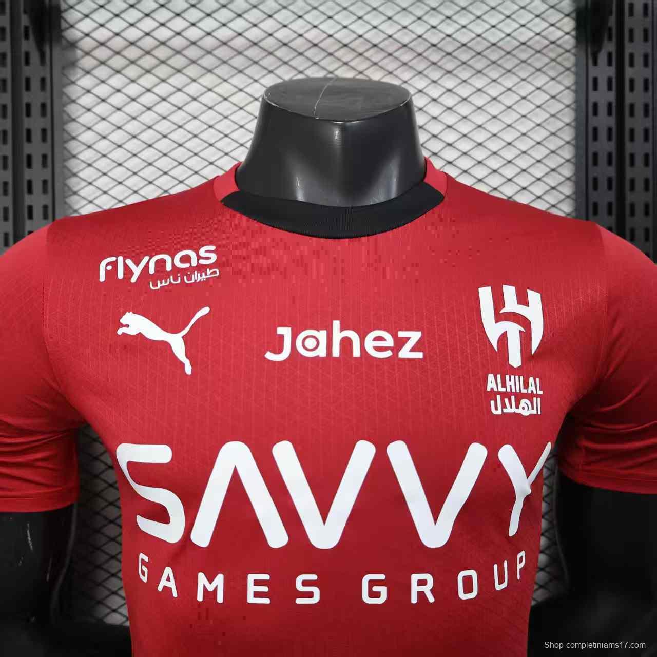 Player Version 25/26 Al Hilal Red Jersey