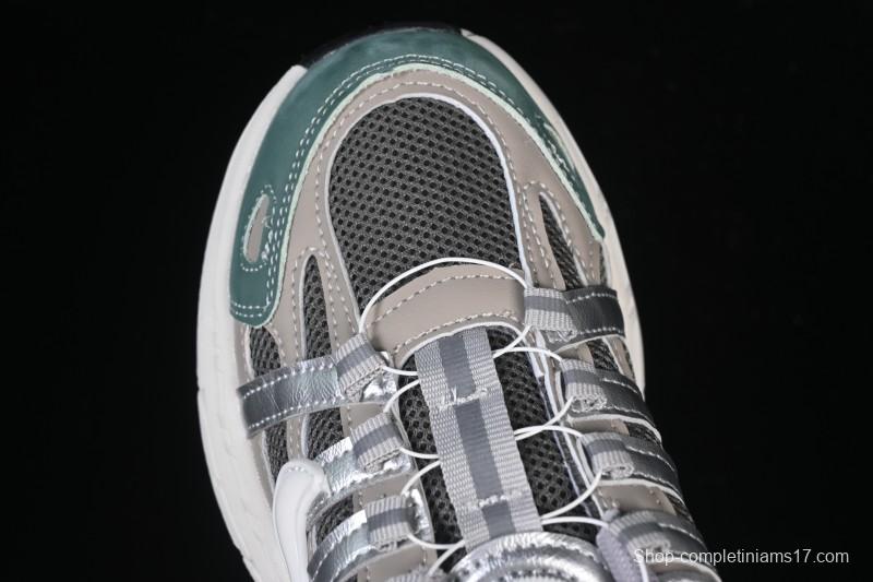 Nike P-6000 Retro Casual Sports Kids Shoes - Gray Green White Swoosh