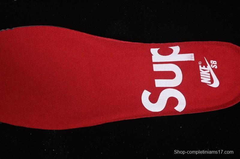 Nike Supreme x Dunk SB Dunk Low Casual Skate Shoes Gray Purple - HQ8487-500