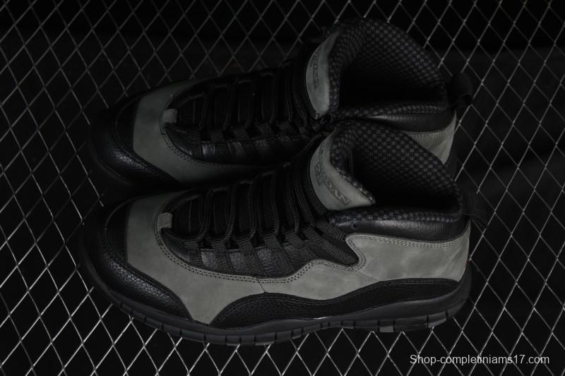 Nike Air Jordan 10 Retro Shadow Grey Basketball Shoes - HJ6779-001