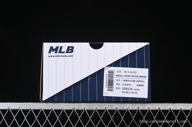 New York Yankees Bigball Chunky Vintage Window Platform Sneakers - 3ASHVT35N50BRS