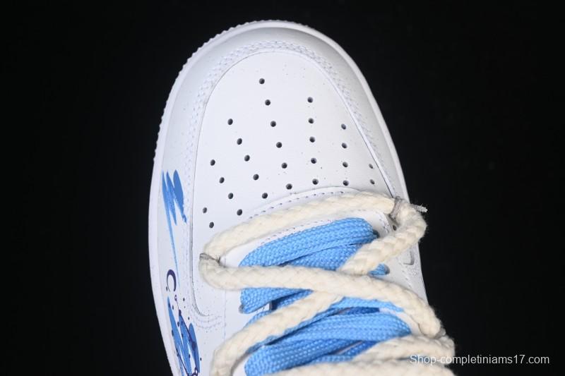 Nike Air Force 1'07 Low Libra Hand-Painted Zodiac Series Low-Top Casual Sneakers - 9231023