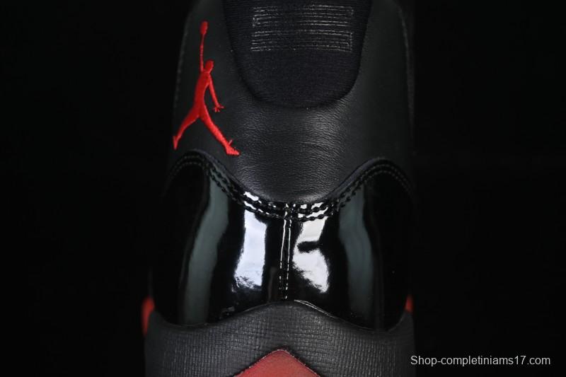 Nike Air Jordan 11 Retro Black Red Basketball Shoes - 378037-326