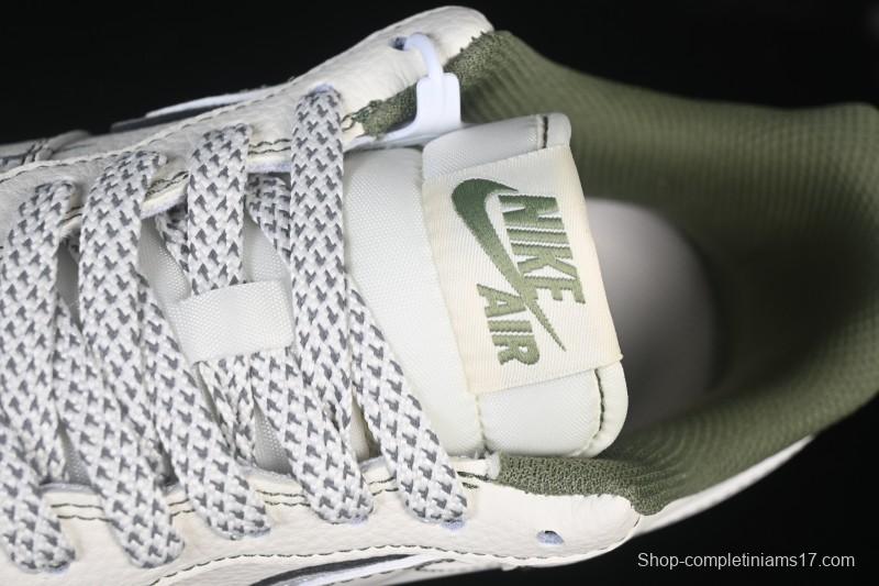 Nike Air Force 1 '07 Low Burberry Collaboration Military Green Embroidery Casual Sneakers - JP8028-003