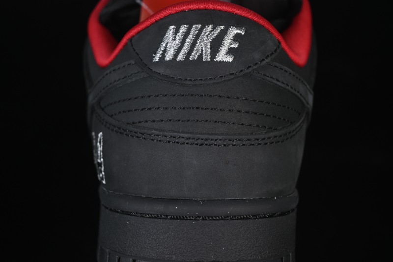 Nike Supreme x Nike SB Dunk Low Ocean Fog Limited Edition Black Warrior Low Top Casual Skate Shoes - HQ8487-001