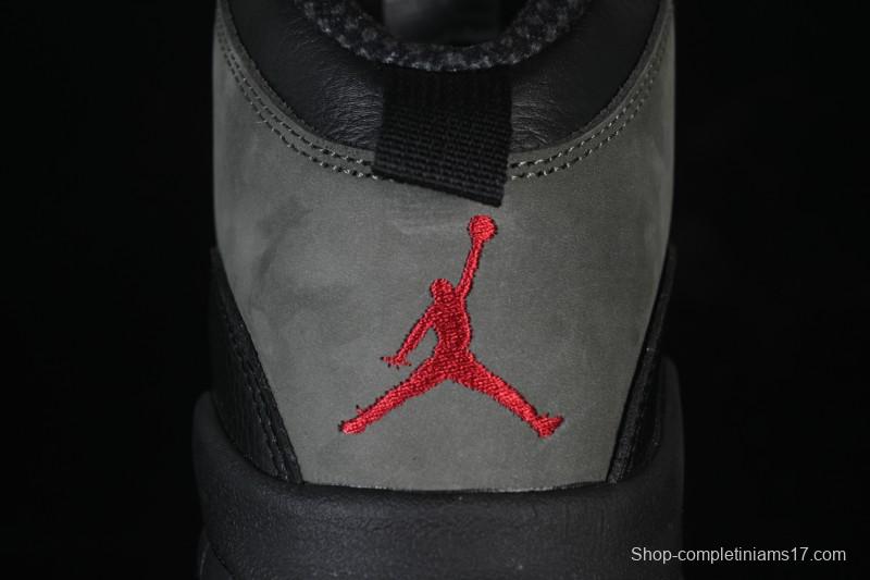 Nike Air Jordan 10 Retro Shadow Grey Basketball Shoes - HJ6779-001