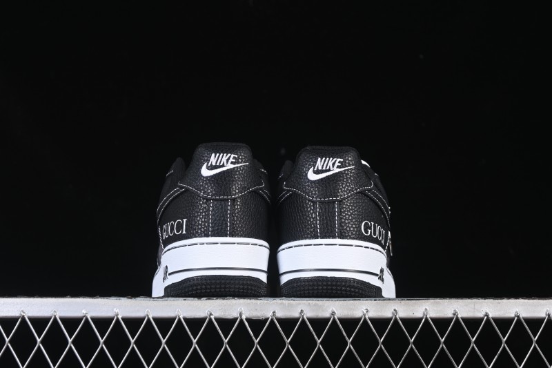 Nike Air Force 1 '07 Low Gucci Collaboration Litchi Grain Print Casual Sneakers - AH8462-002