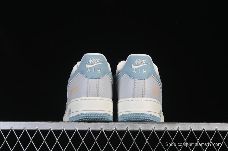 Nike Air Force 1'07 Low Gucci Collaboration Gray Blue Casual Sneakers - YF9511-800