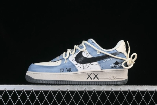 Nike Air Force 1'07 Low The Age of Cracks Hand-Drawn Graffiti Casual Sports Shoes - KS6896-555