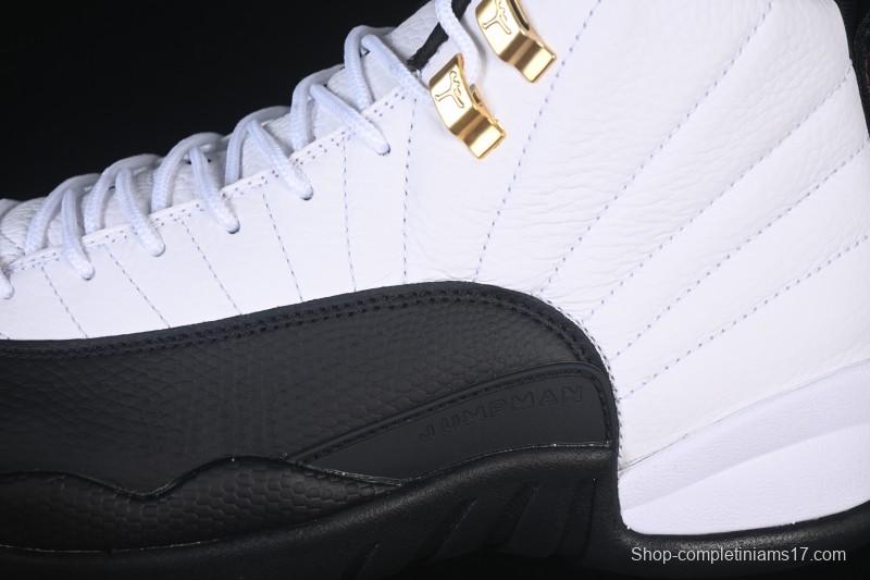 Nike Air Jordan 12 Retro Taxi Gold Buckle Basketball Shoes - CT8013-117