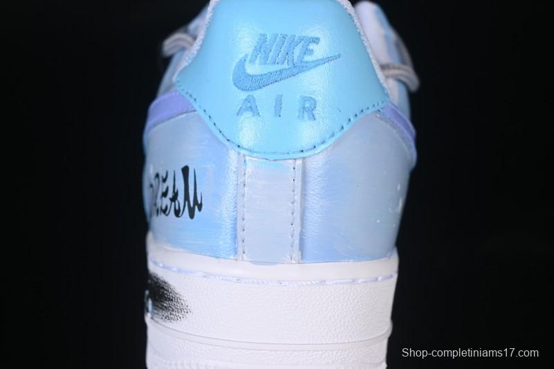 Nike Air Force 1'07 Low Chasing Dream Hand-Painted Graffiti Casual Sneakers - CW2288-101