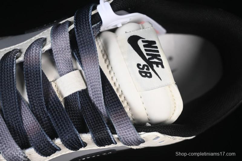 Nike SB Dunk Low Stone Island Collaboration Beige Grey Black Patchwork Anniversary Custom Low-Top Casual Skate Shoes - JP8028-041