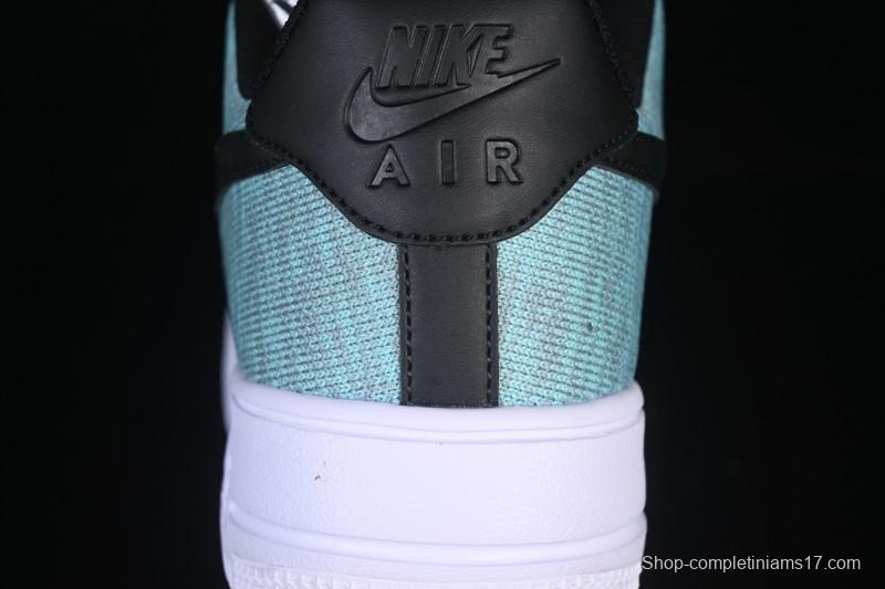 Nike Air Force 1'07 Low Flyknit Black Green Casual Sneakers - CI0051-600