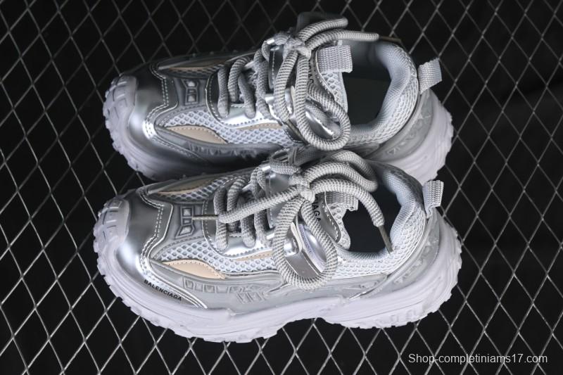 Balenciaga Silver Anti-Slip Casual Kids Shoes - J.C3