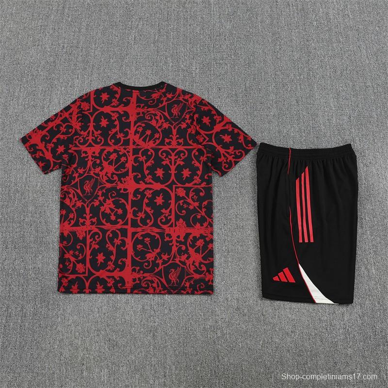 25/26 Liverpool Red Camouflage Short Sleeve Jersey+Shorts with XS