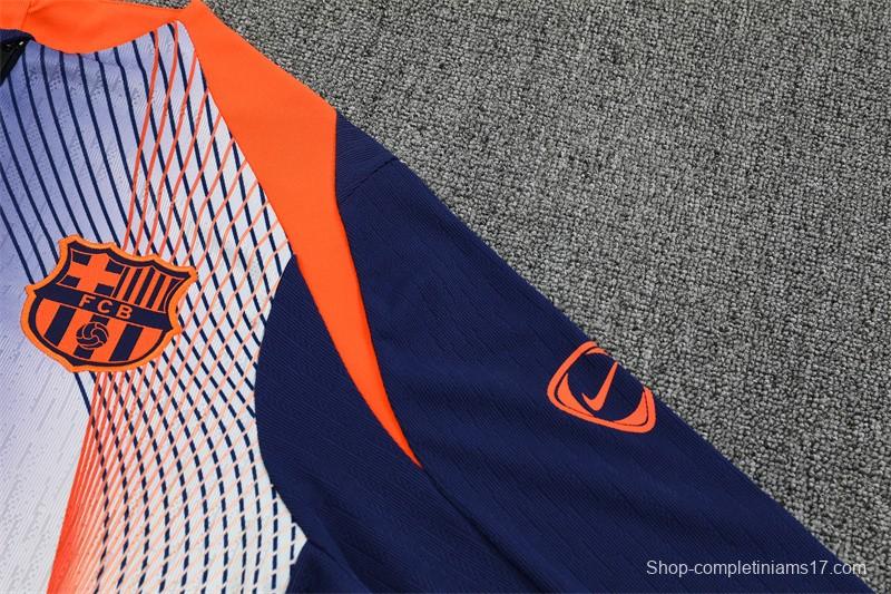 25/26 Barcelona Blue Orange Camouflage T90 Short Sleeve Jersey+Shorts