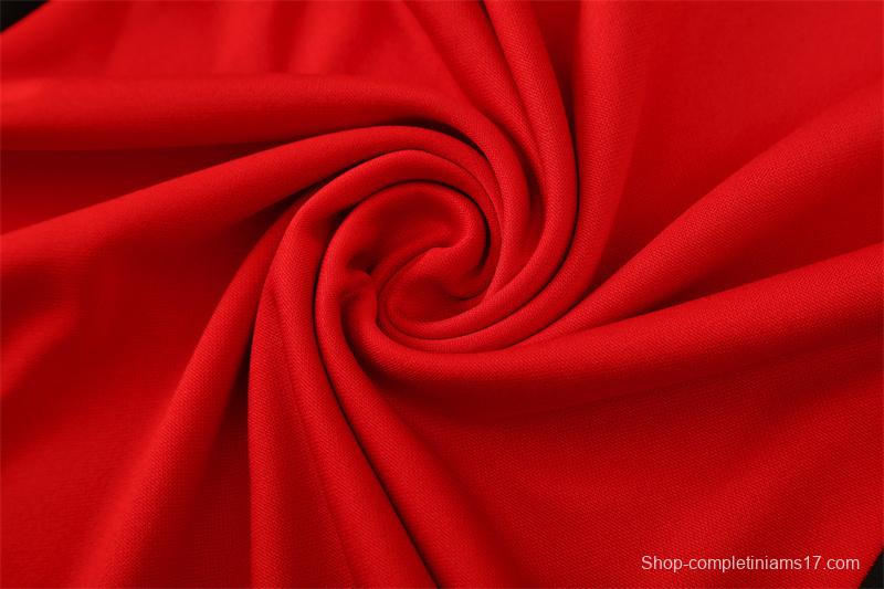 Retro 02/03 Manchester United Red Half Zipper Jacket