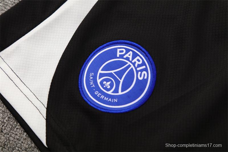 25/26 PSG Black T90 with XS Short Sleeve+Soccer Shorts