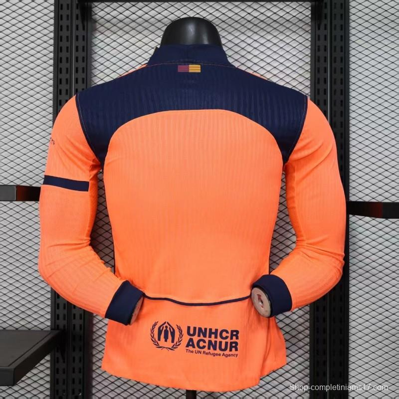 Player Version 25/26 Barcelona Third Long Sleeve Jersey