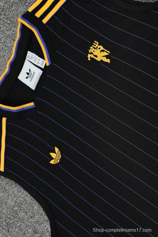 25/26 Manchester United Adidas Original Wine Vest Jersey+Shorts