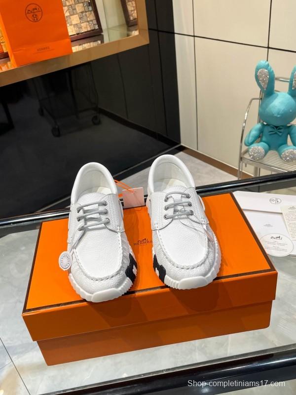 Hermès Classic Casual Sports Shoes with Exaggerated H Logo and Heightening Design - LY00300