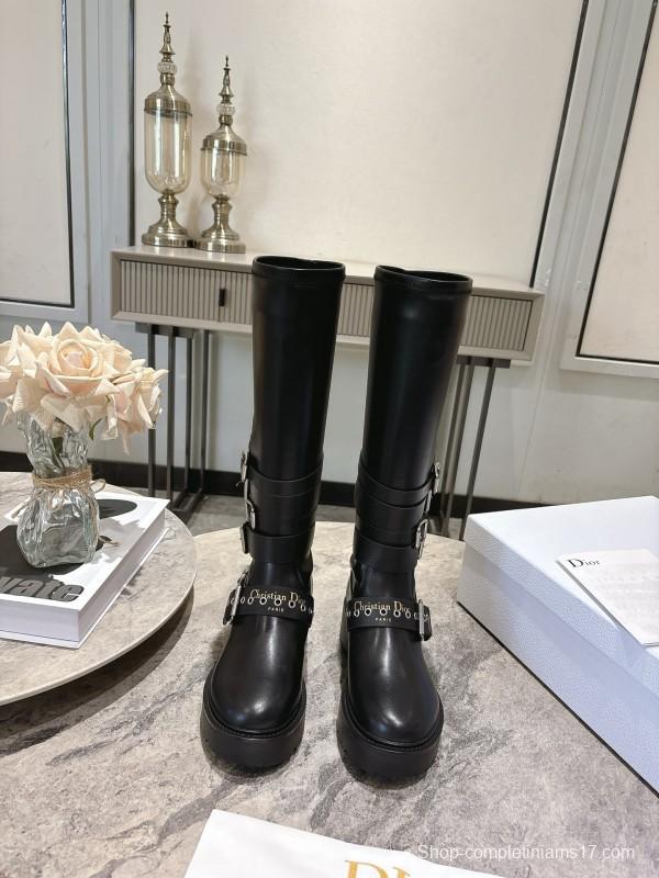 Dior Punk Style Strap Ankle Boots - KFY00470