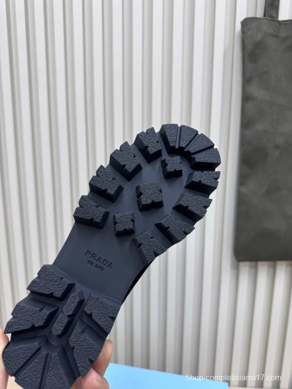 Prada Unisex Martin Boots Premium Leather Construction - LY00340