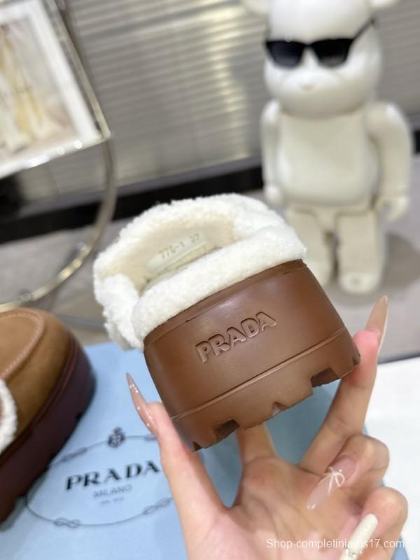 Prada 2025 SS Early Spring Fur Slippers - KFY00280