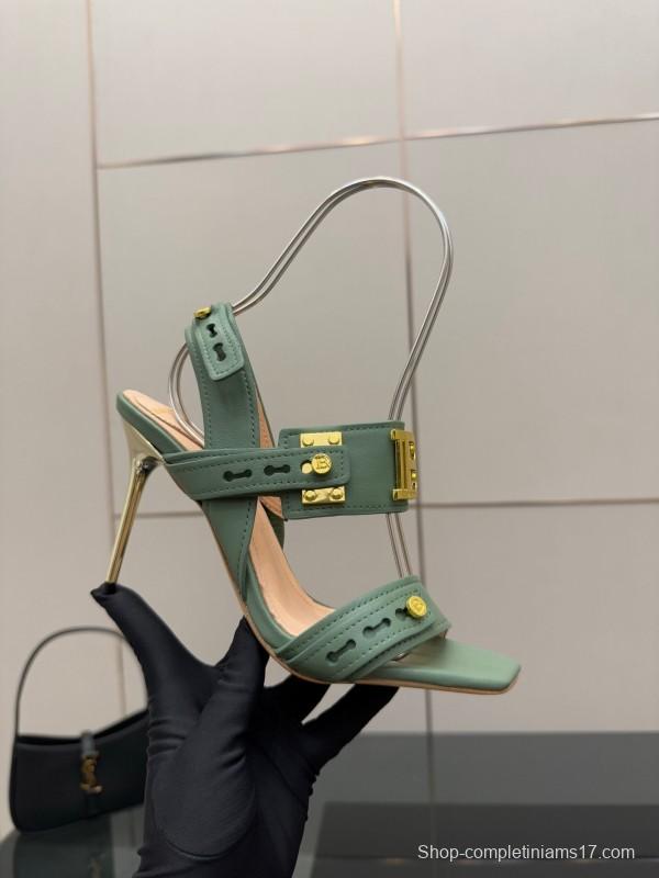 Balmain 2025/SS Metal Heel High Heel Sandals - KFY00320