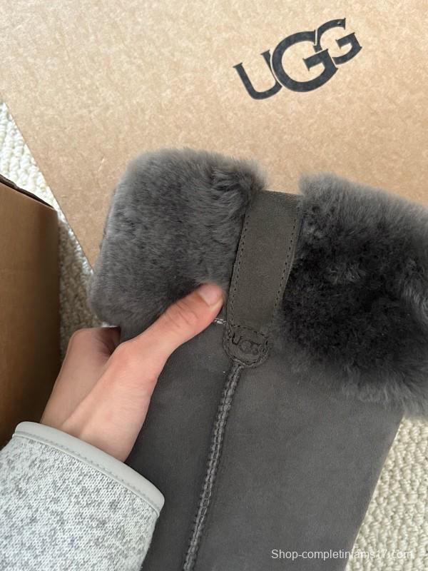 UGG 2025/SS High Boot Snow Boots with Faux Fur Collar - AS00370