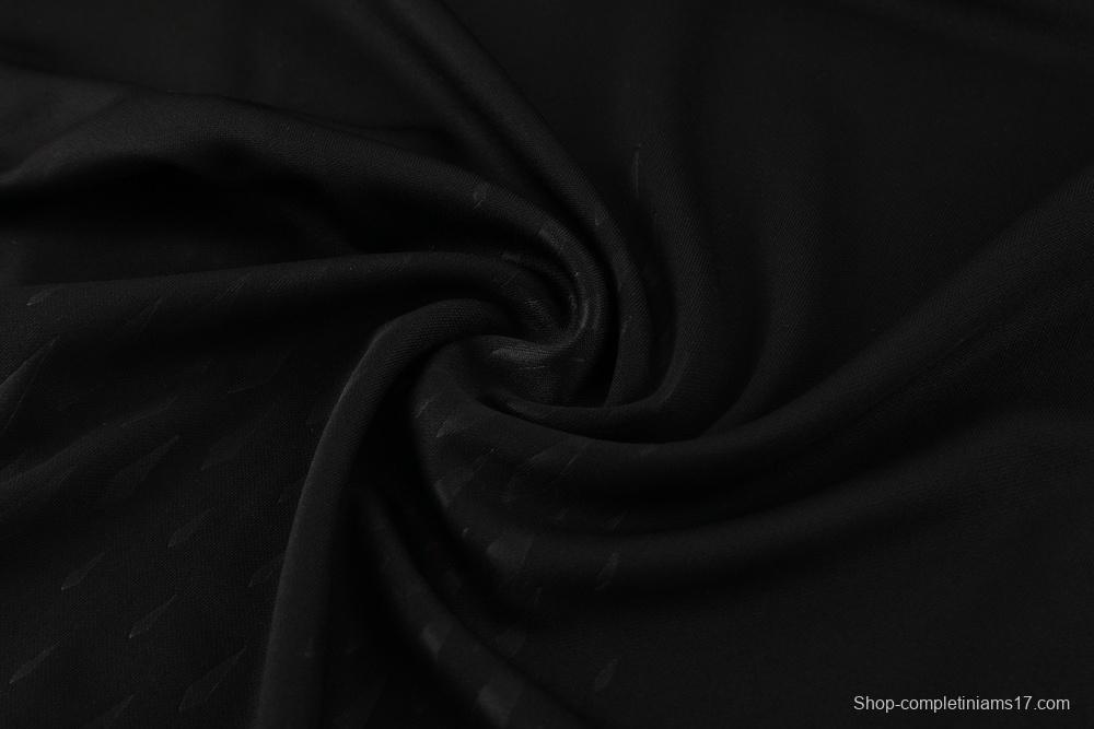 23/24 Turkey Black S-2XL Half Zipper Jacket+Long Pants