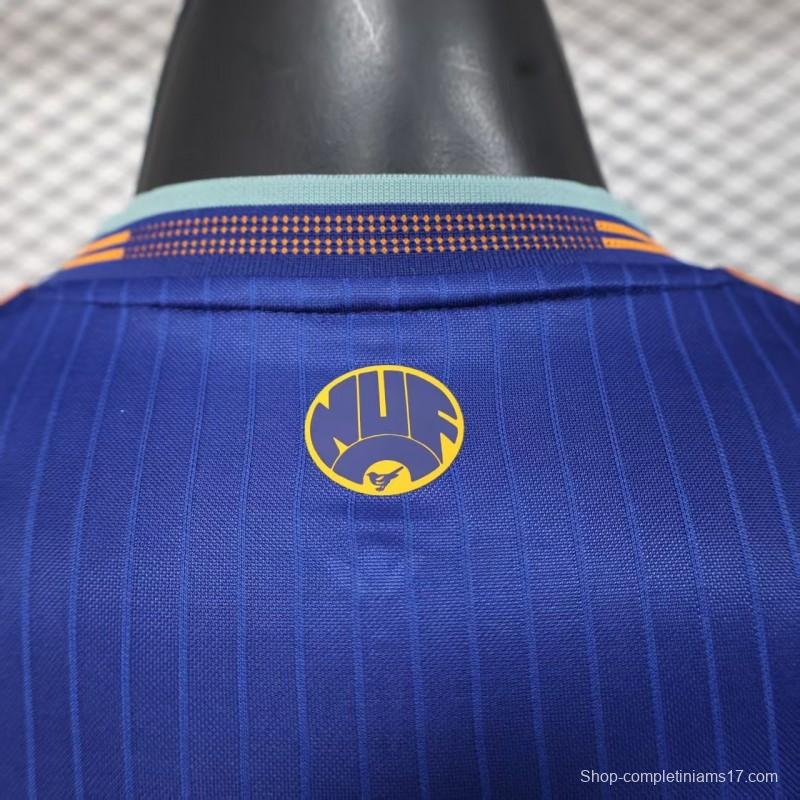 Player Version 25/26 Newcastle United Third Blue Long Sleeve Jersey