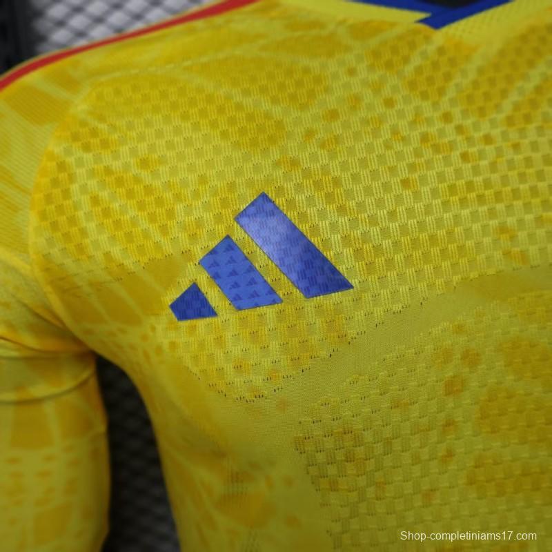 Player Version 2026 Colombia Home Long Sleeve Jersey