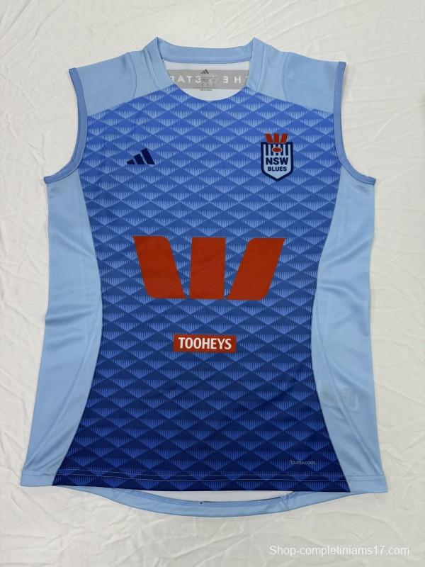2026 NSW Blues Sky Blue with Diamond Pattern Women's Jersey