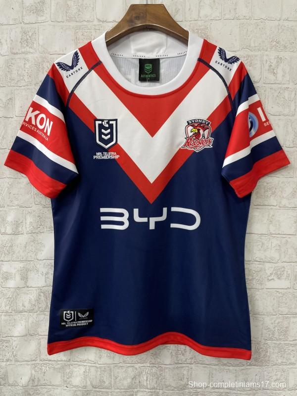 25/26 Sydney Roosters Navy with Red and White Chevron Jersey