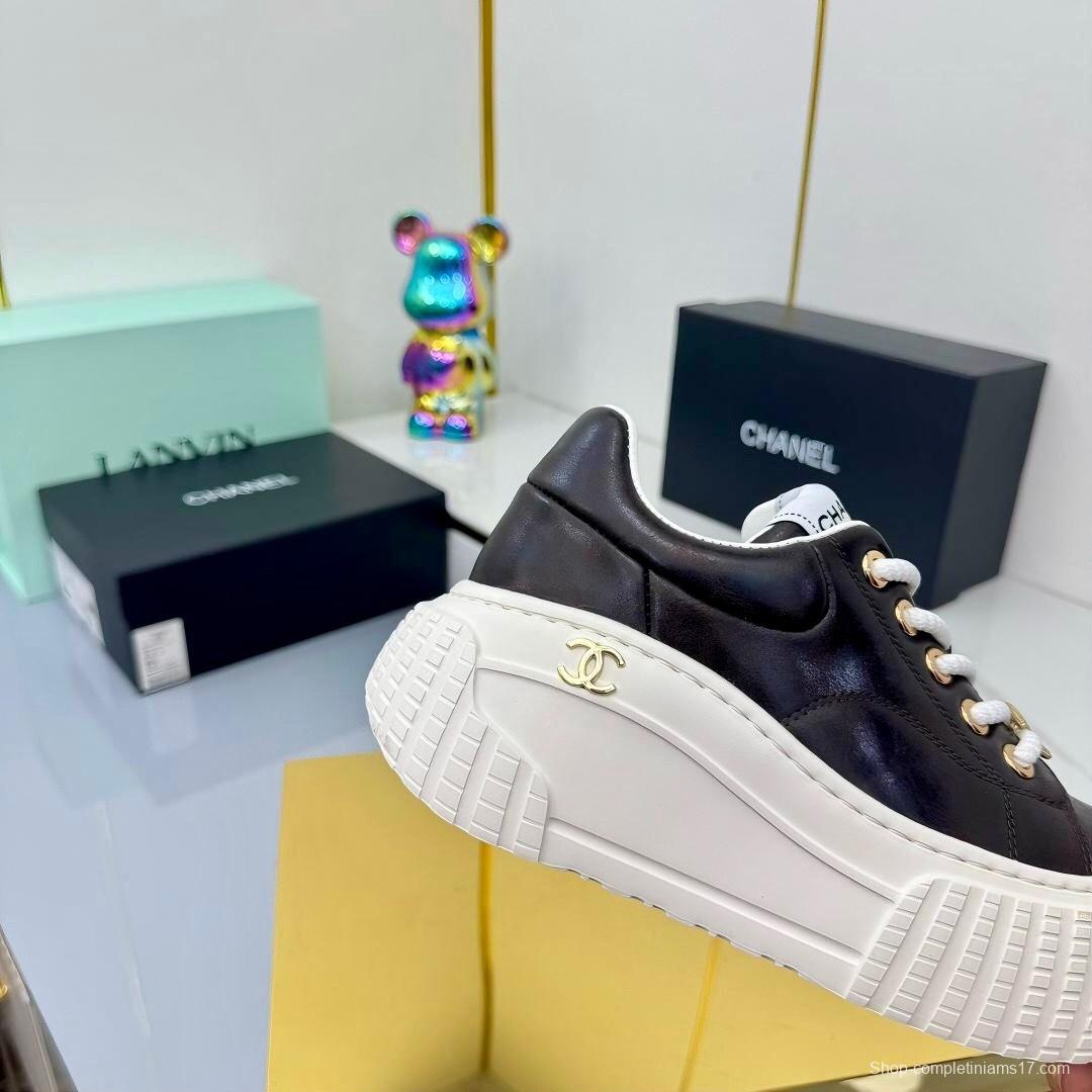 Chanel 2025 SS Panda Loafers Bread Shoes Original Calfskin - LY00330