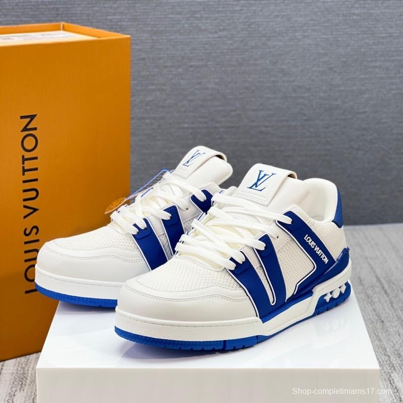Louis Vuitton Trainer Sneaker Low 2025 SS New Colorway Unisex Casual Sports Basketball Shoes - LY00400